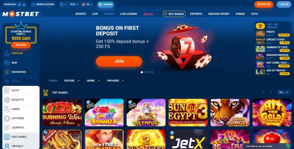 Обзор казино MostBet